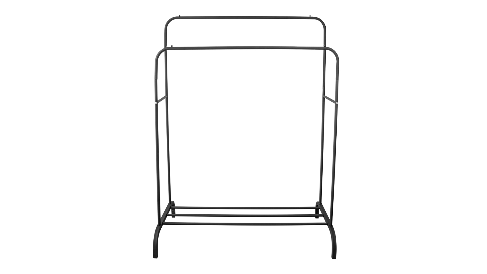 Serrano Black Heavy Metal Garment Display Stand Cloth Rack