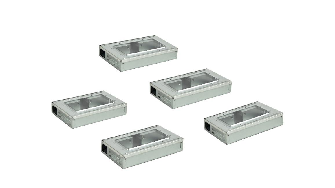 Serrano 5 Piece Humane Mouse Trap Reusable Safe - Silver