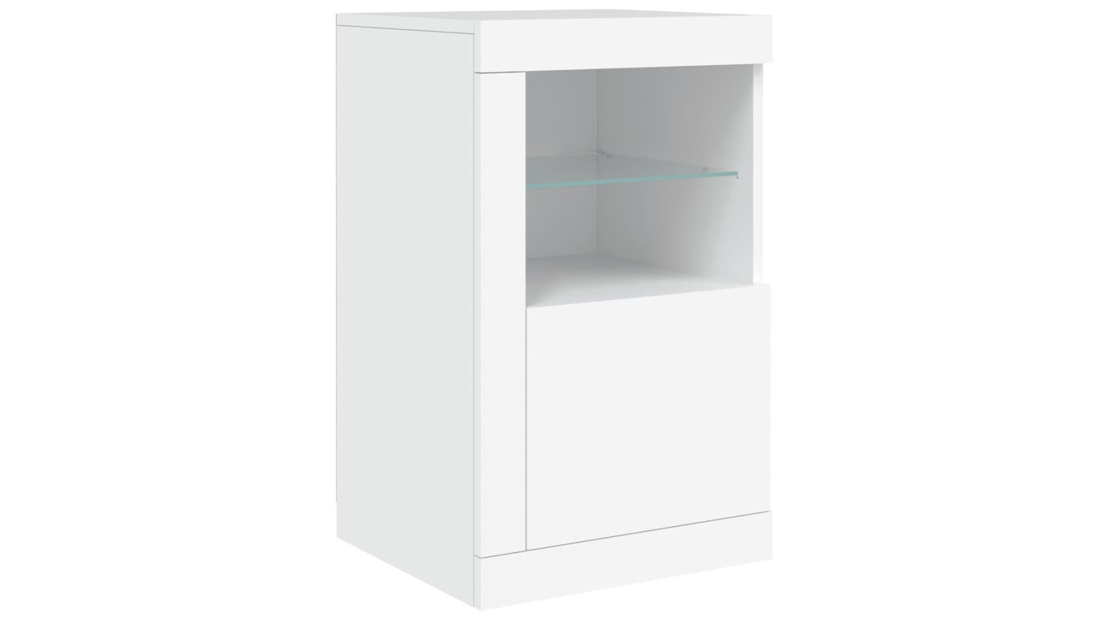 vidaXL Engineered Wood Side Cabinet with LED Lights - Grey