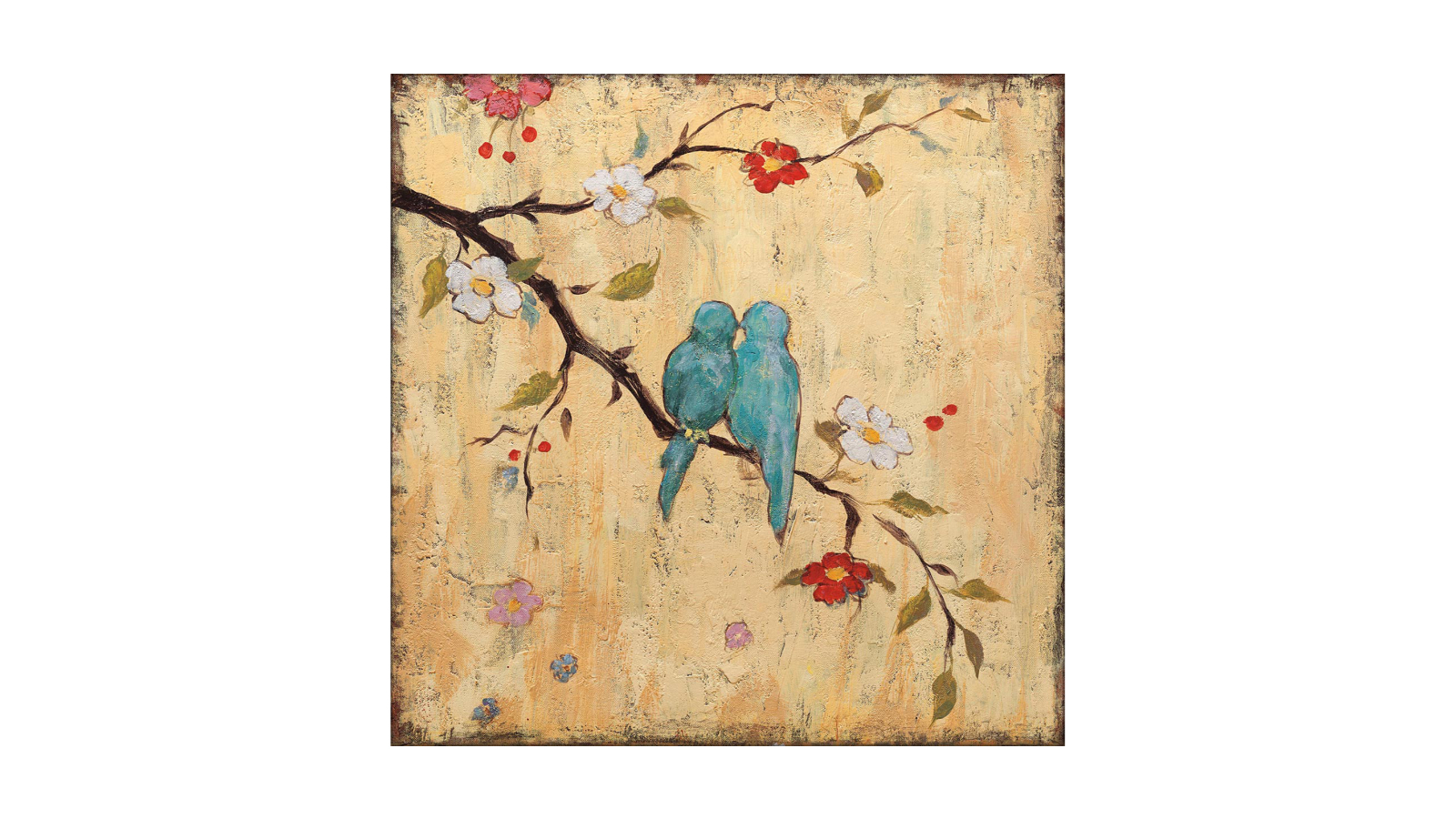 La Grolla Love Birds II Unframed Canvas Wall Art