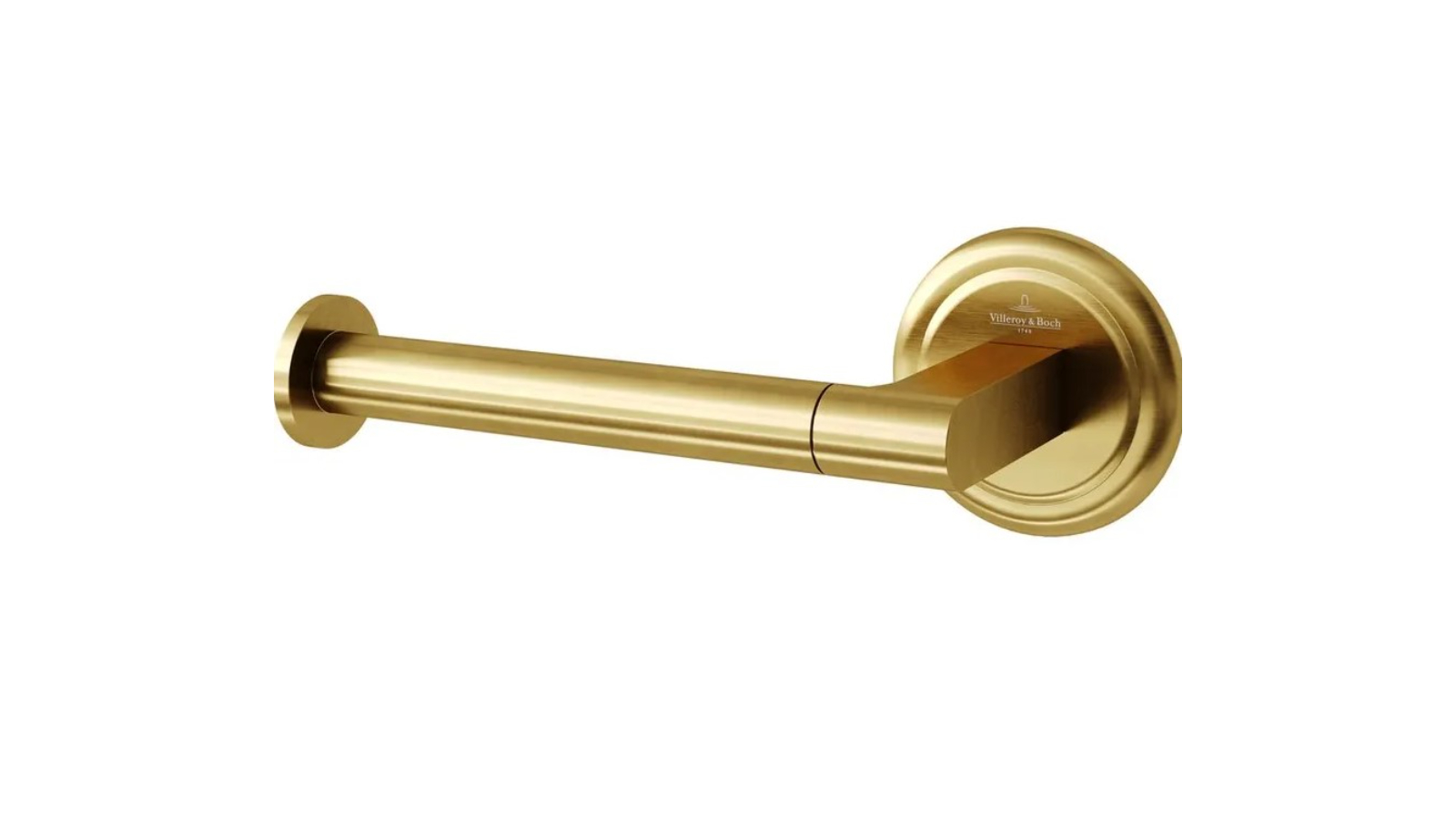 Villeroy & Boch Avia 2.0 Toilet Roll Holder Left Hand Facing - Brushed Gold