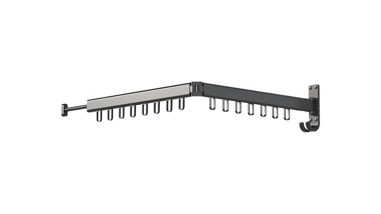 Serrano Black Randy and Travis Machinery Indoor Outdoor Clothing Rack