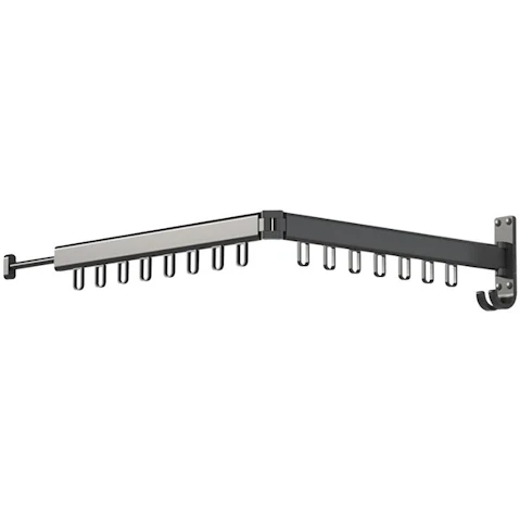 Serrano Black Randy and Travis Machinery Indoor Outdoor Clothing Rack