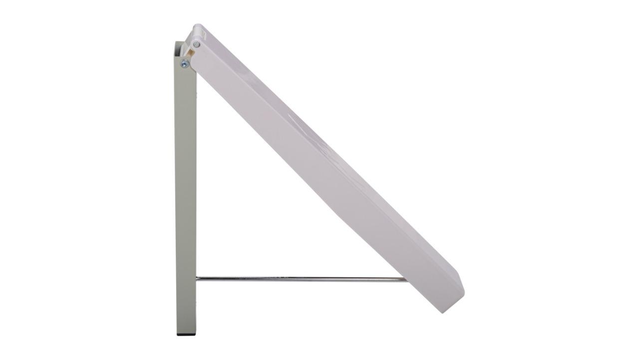 Serrano White Randy and Travis Machinery Wall Mount Retractable Cloth Hanger 