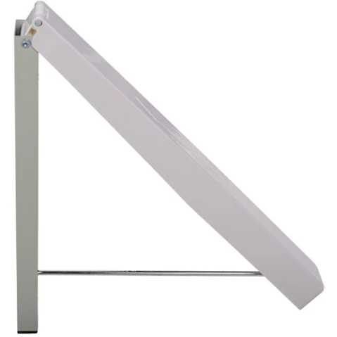 Serrano White Randy and Travis Machinery Wall Mount Retractable Cloth Hanger