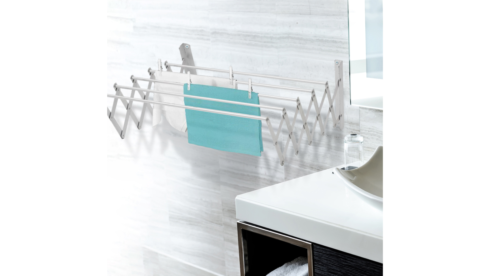 Serrano Aluminium Alloy Airer Pull Out Expander Cloth Rack