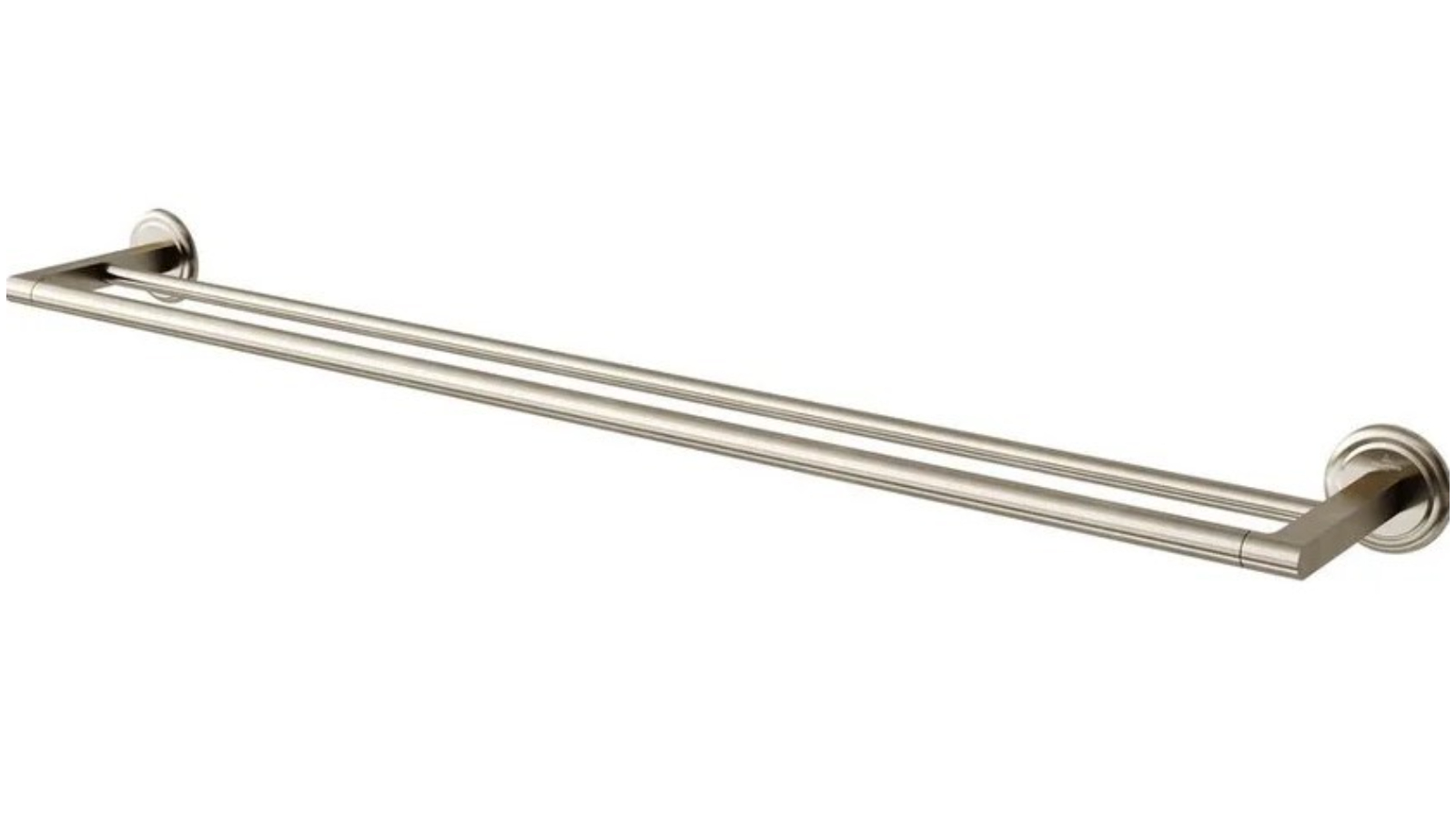 Villeroy & Boch Avia 2.0 800mm Double Towel Rail - Brushed Nickel