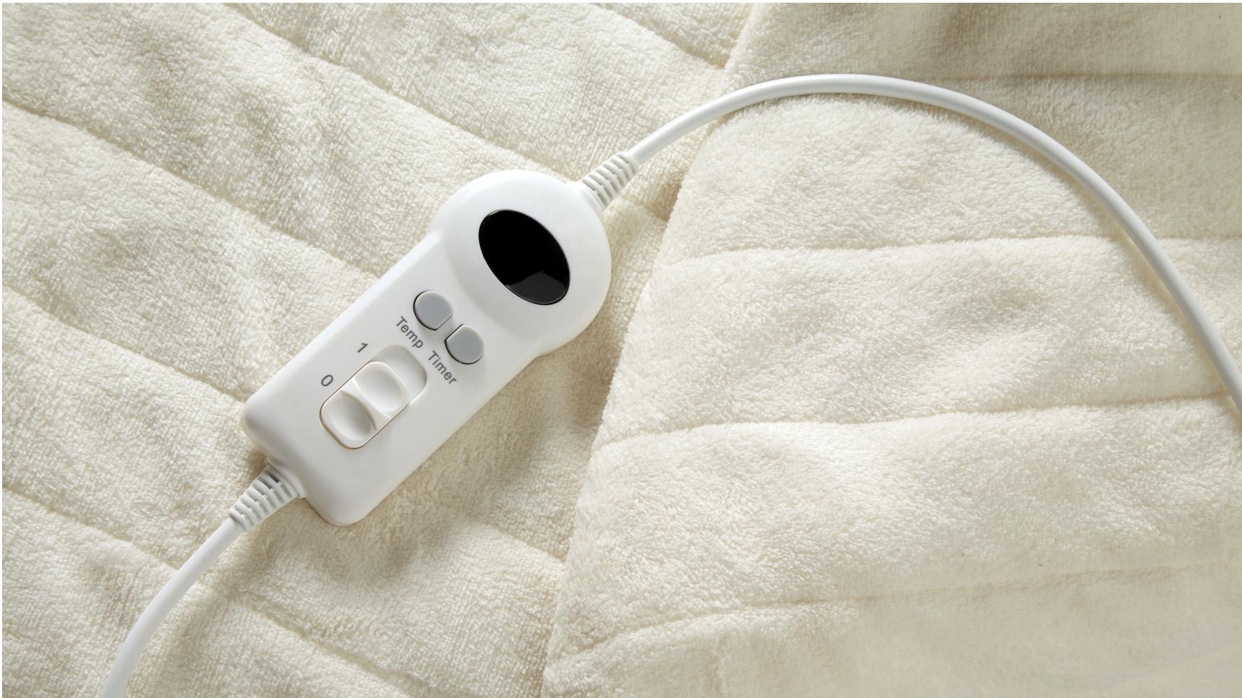 Linen House Plush Cream Heated Throw Harvey Norman