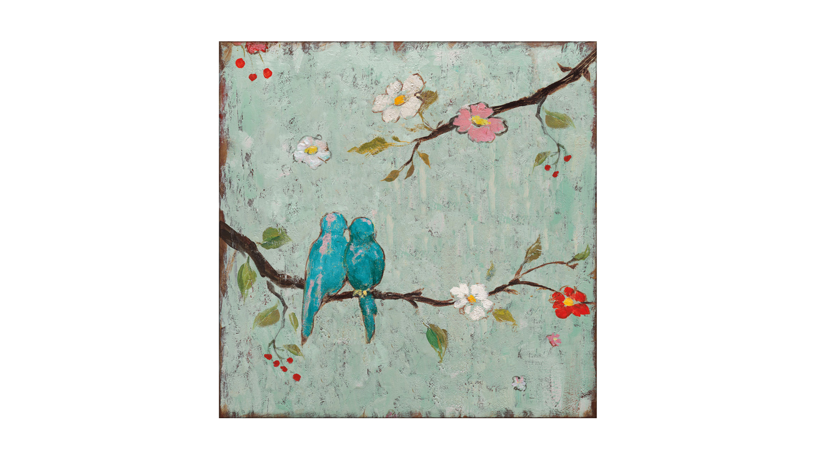 La Grolla Love Birds IV Unframed Canvas Wall Art