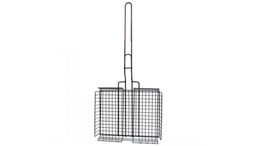 Outdoor Magic Adjustable Grill Basket with Non-Stick Coating
