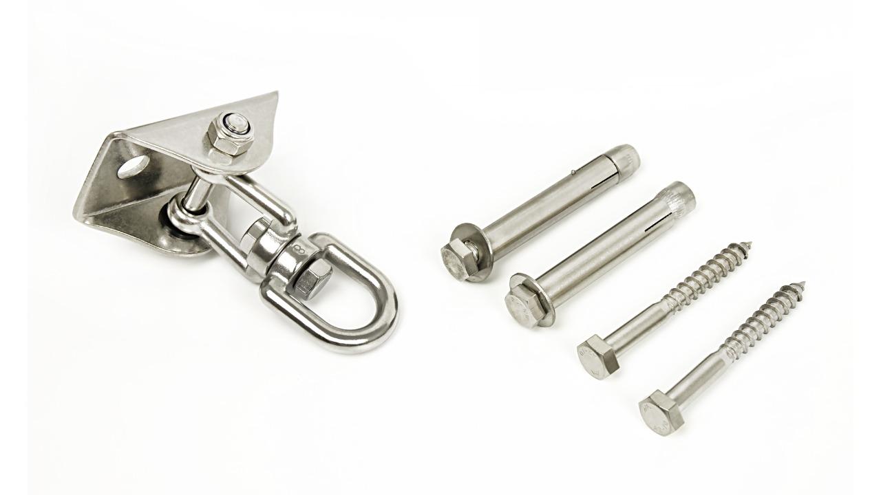 Serrano Stainless Steel Randy and Travis Machinery Swivel Swing Hanger