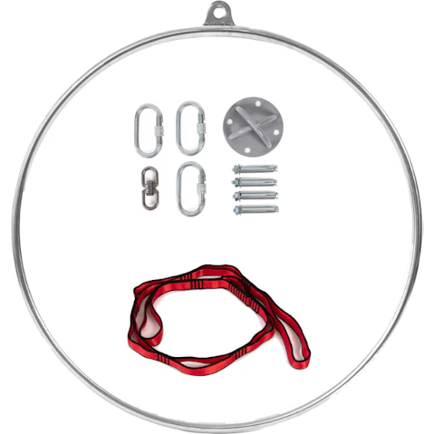 Serrano Aerial Yoga Hoop 90cm Lyra Circus Single Point Aerial Ring Set