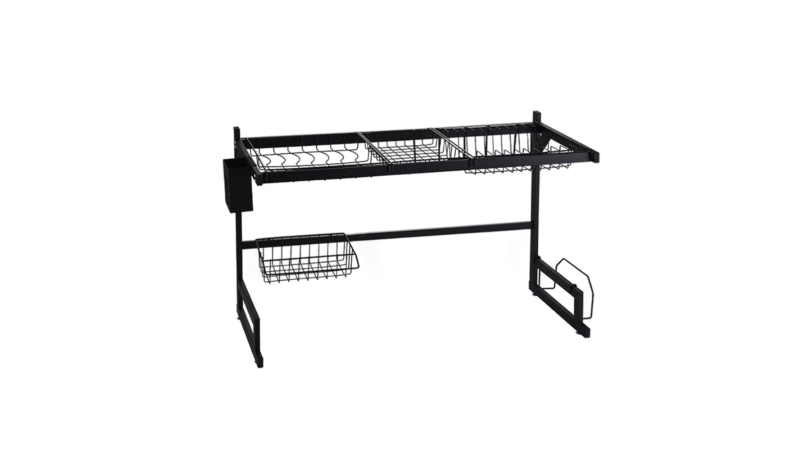 Serrano 2-Tier Cutlery Organizer Dish Drying Rack Over Sink - 85cm