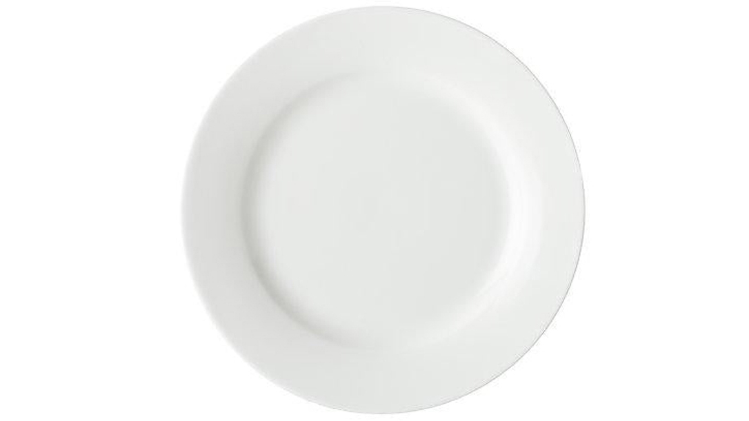 Maxwell and Williams 23cm White Basics Porcelain Rim Entree Plate - White