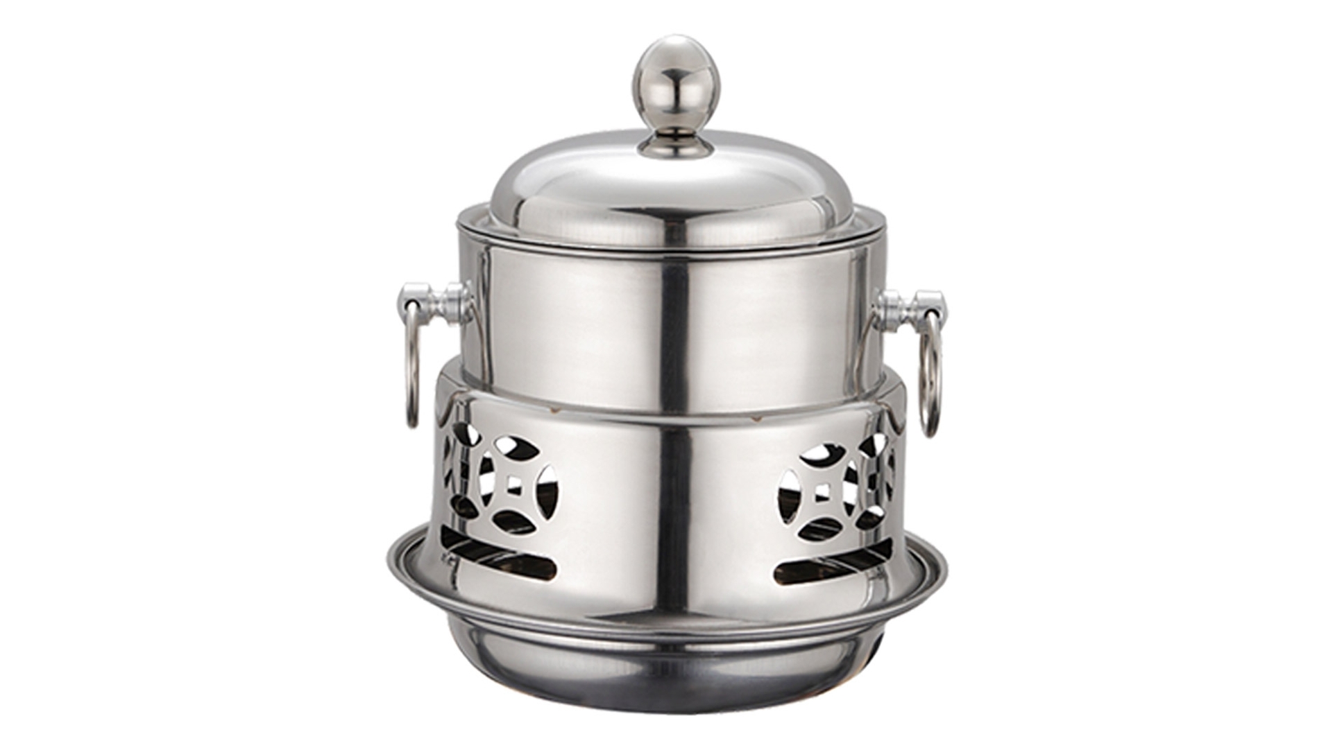 SOGA Stainless Steel Mini Asian Buffet Hot Pot Stove Burner with Lid