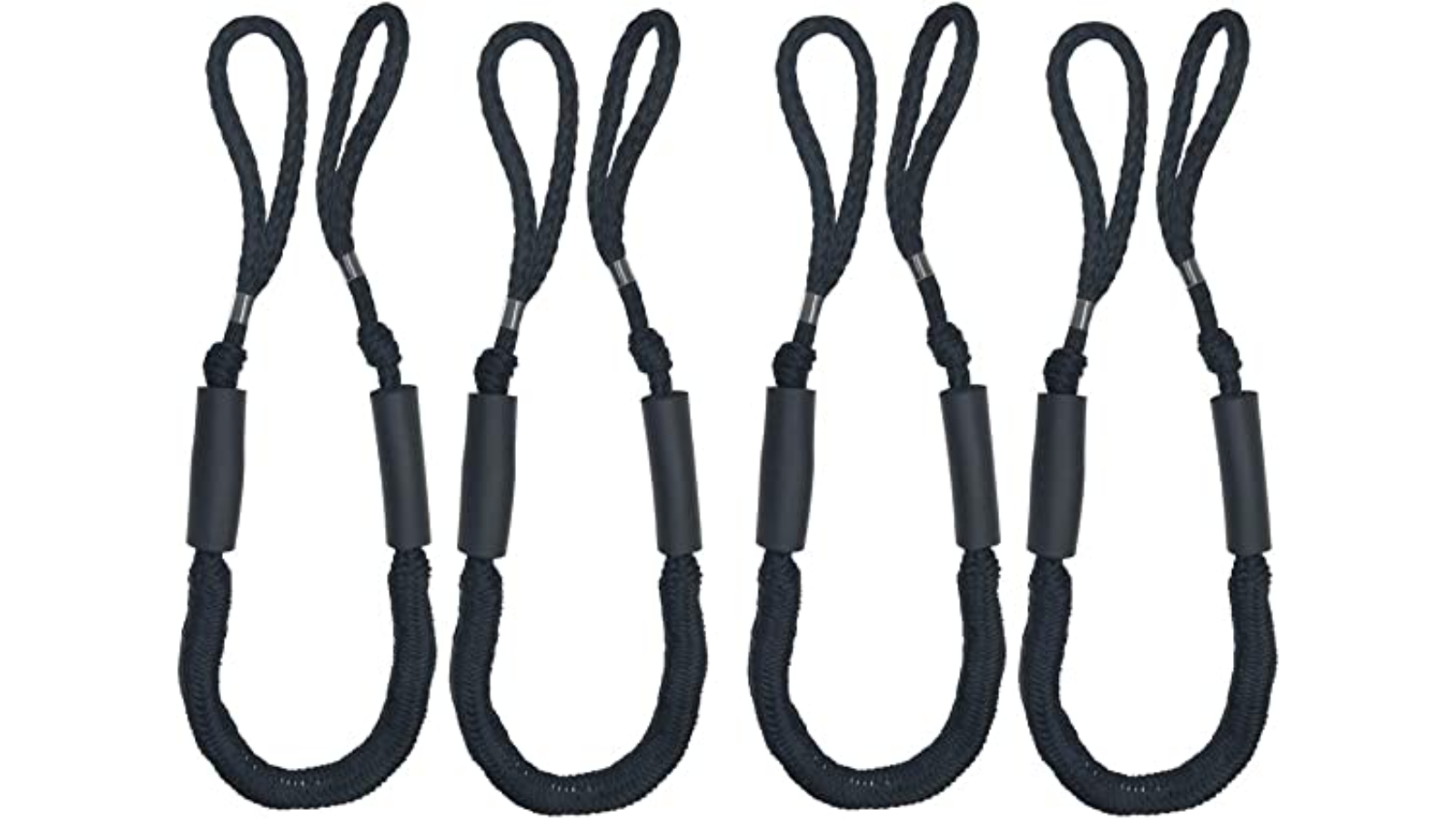 Serrano Pack of 4 Marine Bungee Dock Line Boat Anchor Cord Stretch Mooring Rope