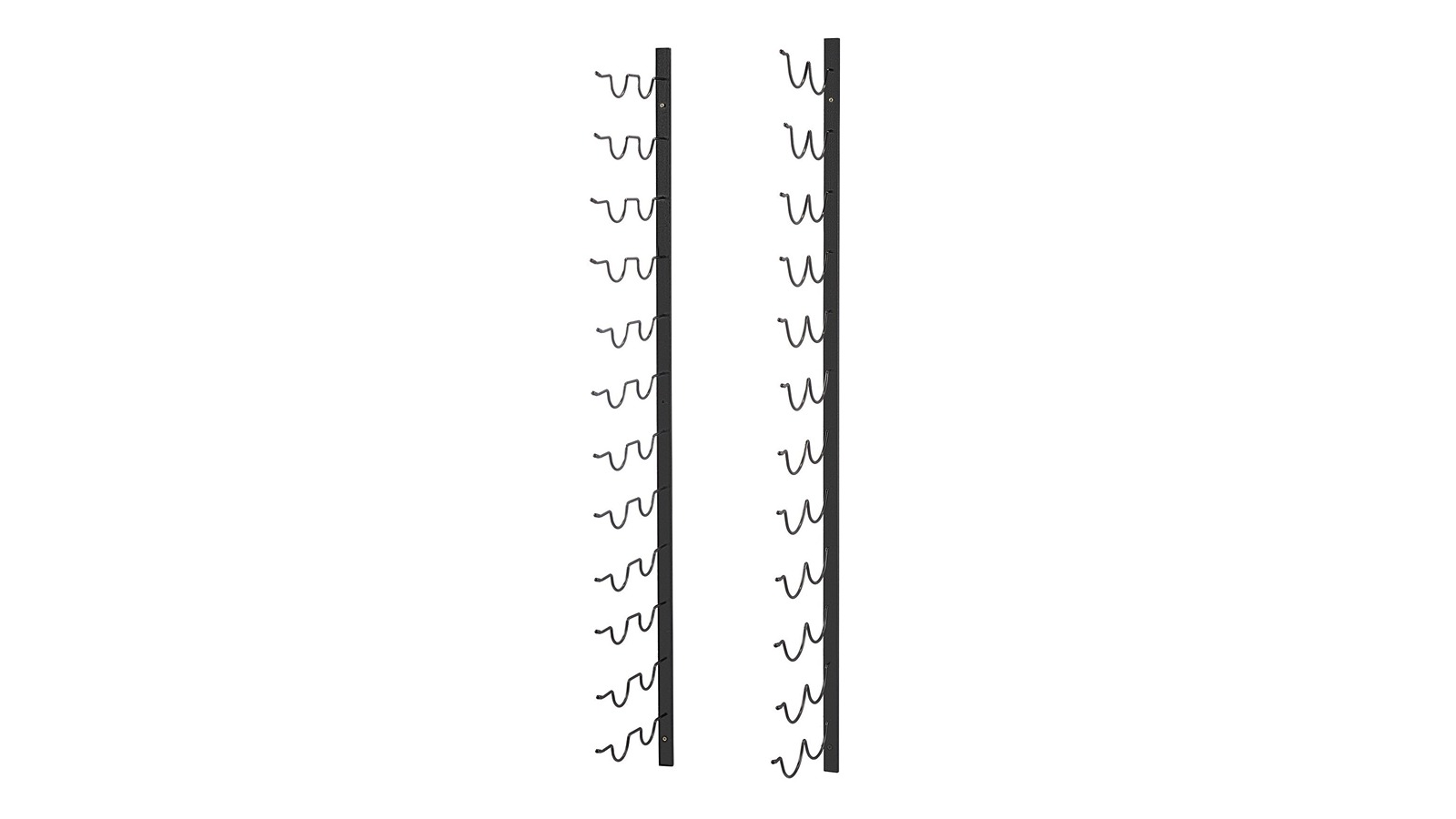 YS Wall Mounted 12 x 2 Bottle Wine Rack