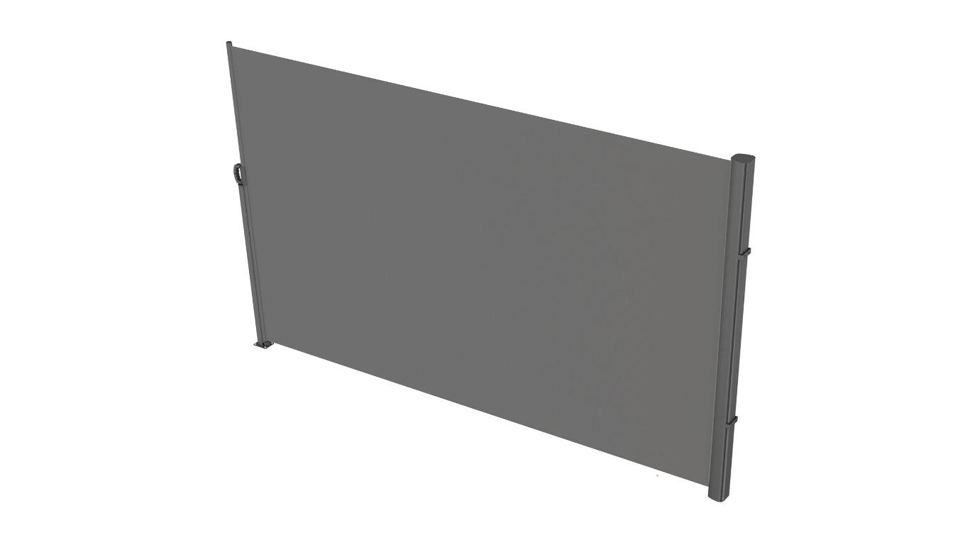 YS Gray Retractable Side Awning