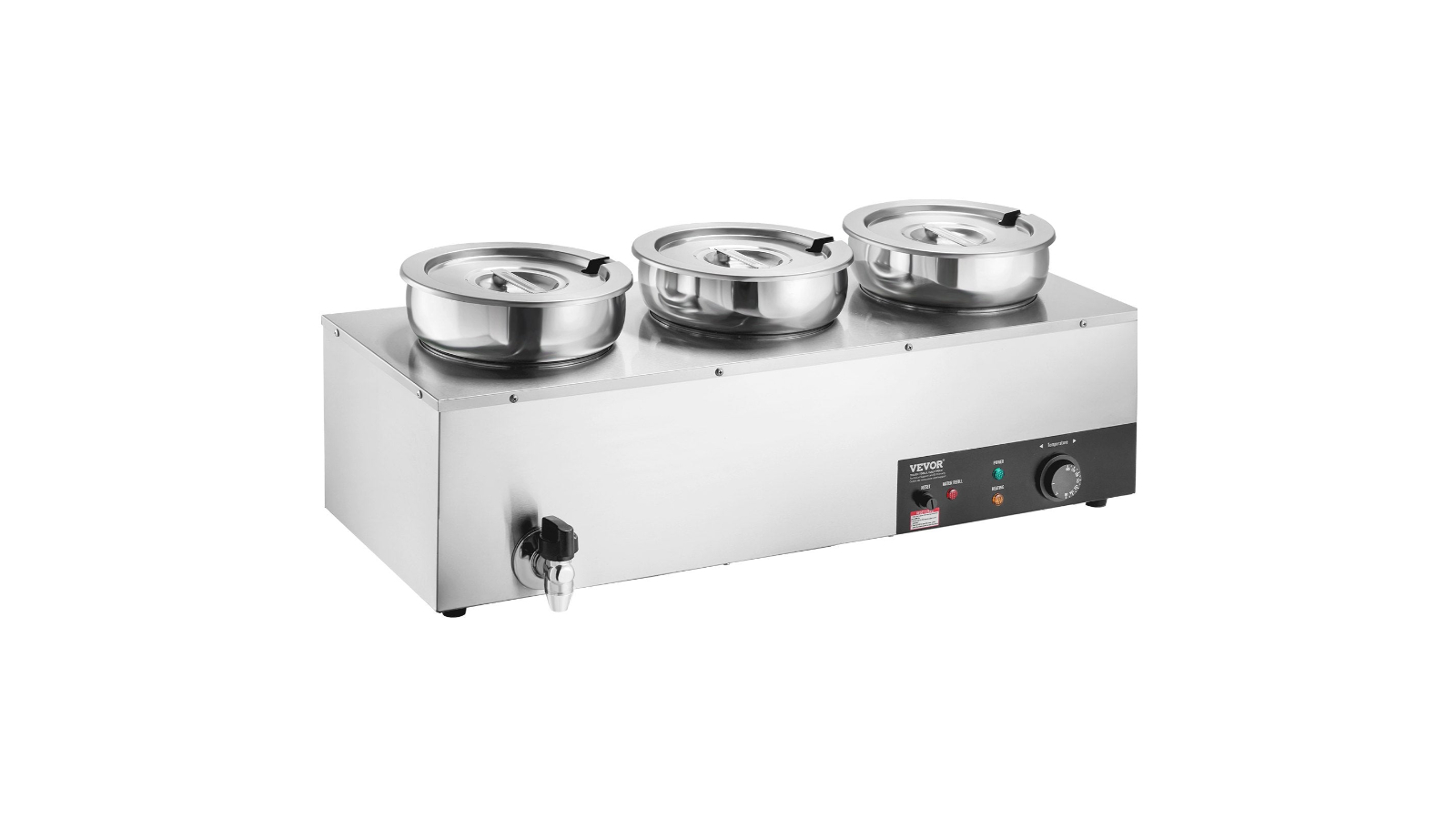 YS Stainless Steel Round Electric Soup Warmer with Pot