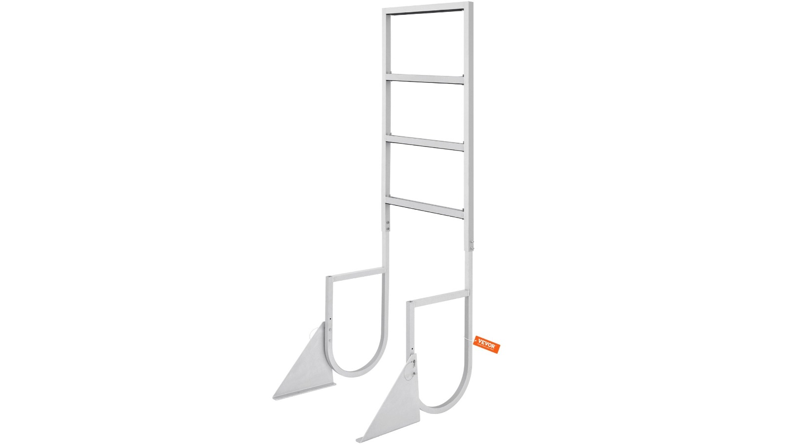 YS 4-Step Aluminum Flip-Up Dock Ladder with 159kg Load Capacity