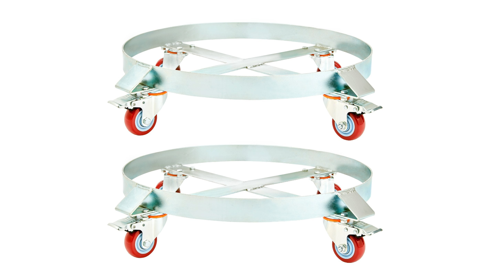 YS Pack of 2 Heavy-Duty Drum Dolly - 250 Litre