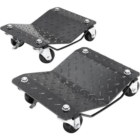 YS Pack of 2 Heavy-Duty Auto Car Dolly