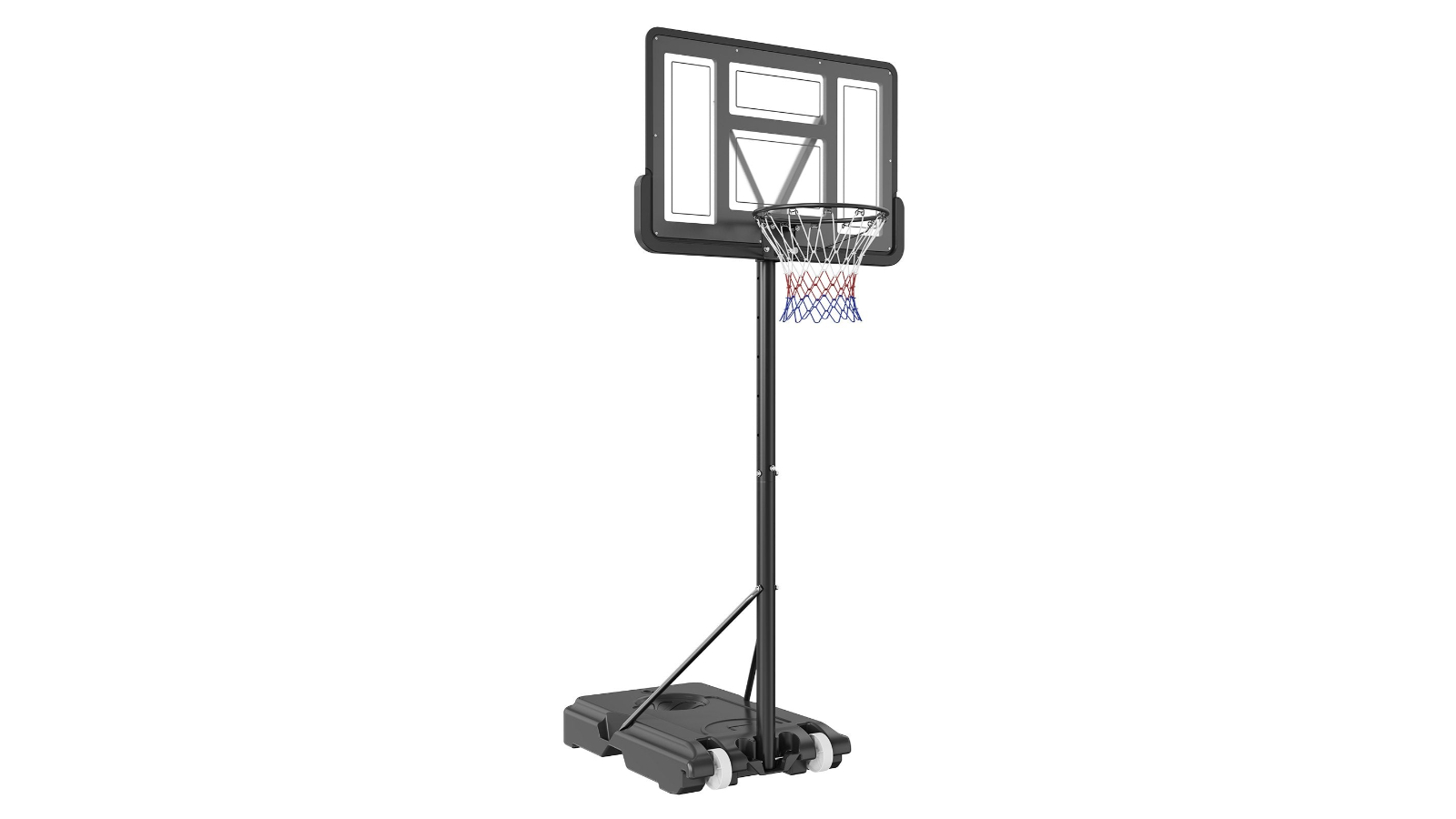YS 4-10ft Adjustable Height Portable Basketball Hoop