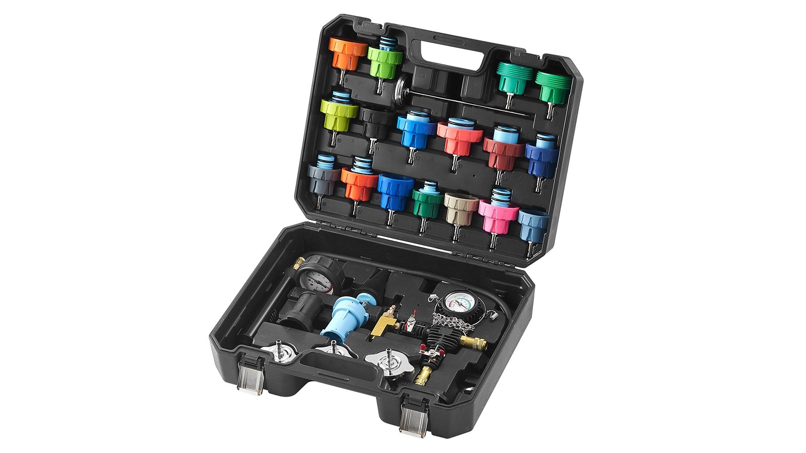 YS 28 Piece Universal Radiator Pressure Tester Kit