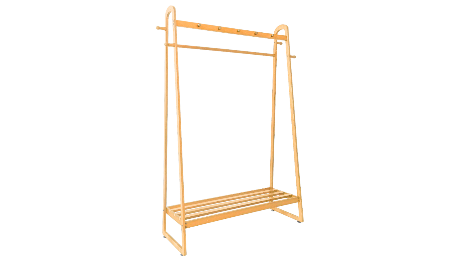 Serrano 100cm Slim Stylish Clothes Rack - Wood