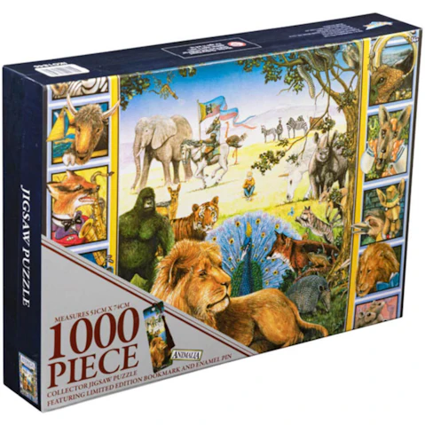 Animalia Book Cover 1000 Piece Collector Jigsaw Puzzle