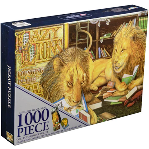 Animalia Lazy Lions 1000 Piece Collector Jigsaw Puzzle