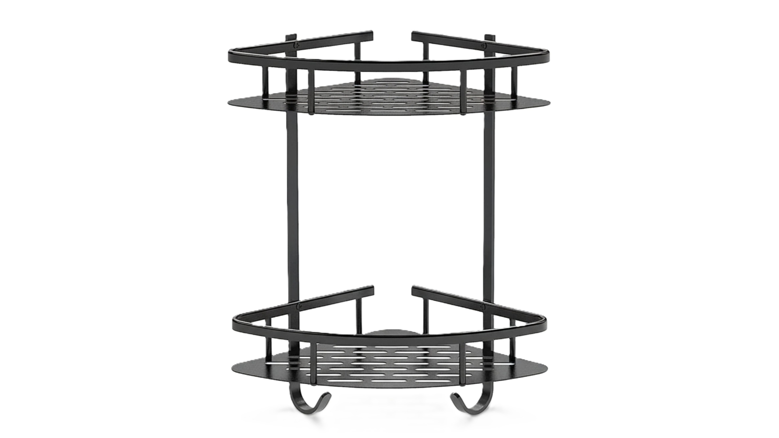 Vikus Pack of 2 Aluminum Adhesive Shower Caddy for Bathroom