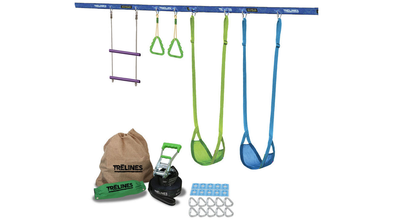 Trelines 36ft Swingset Gymnastics Line
