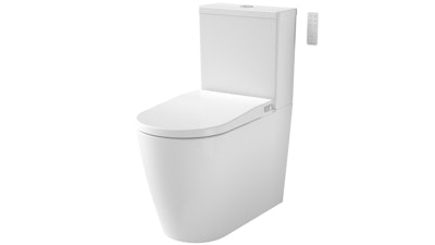 Caroma Urbane II Cleanflush Back-to-Wall Intelligent Toilet Suite with Germgard – Bottom Inlet