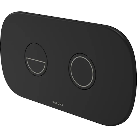 Caroma Contura II Invisi Round Flush Button - Matte Black