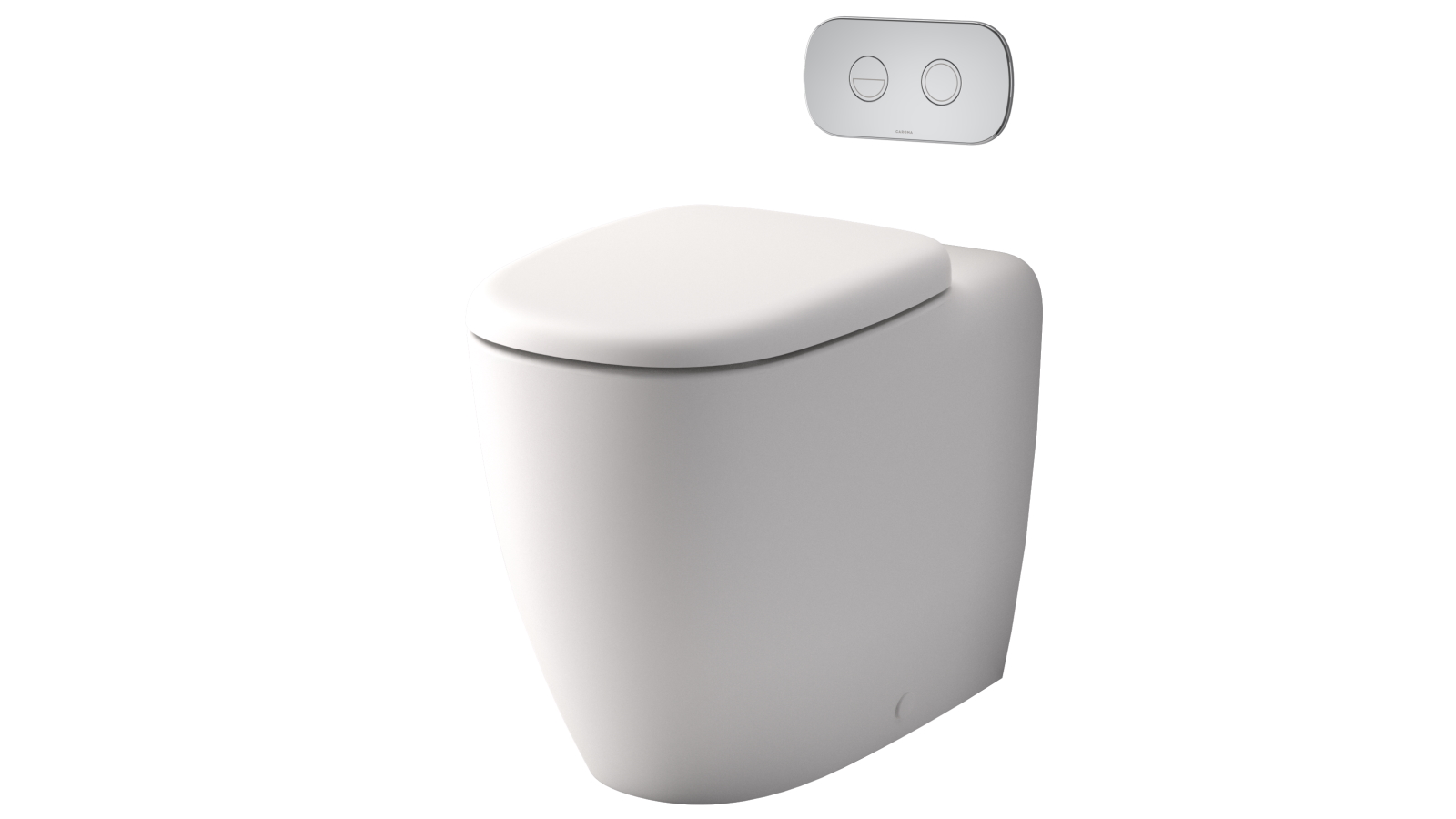 Caroma Contura II Cleanflush Invisi Series II Wall Faced Toilet Suite ...