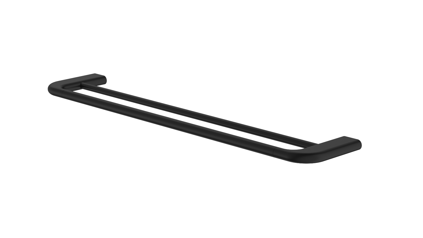 Caroma Contura II 620mm Double Towel Rail - Matte Black