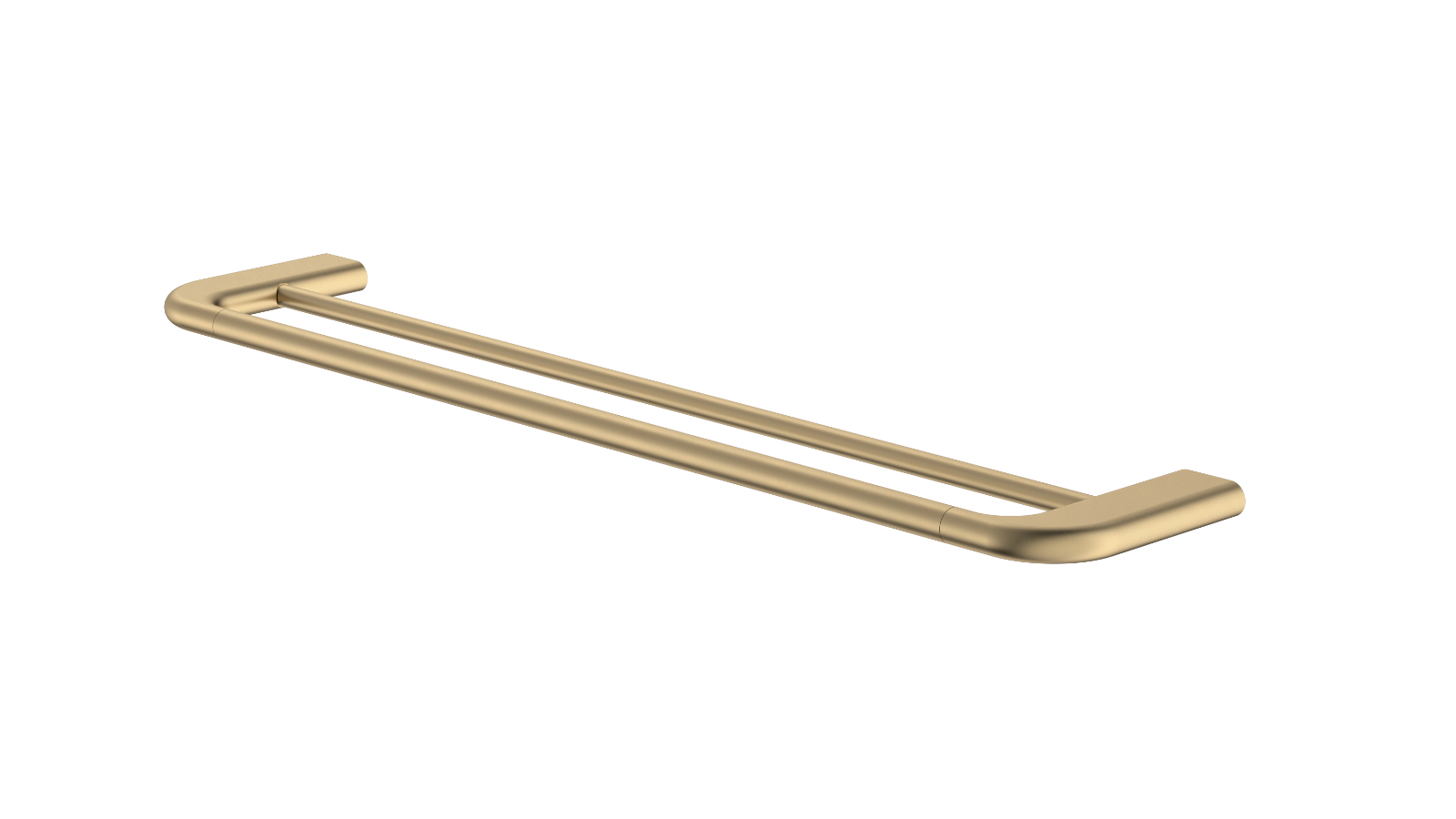Caroma Contura II 620mm Double Towel Rail - Brushed Brass