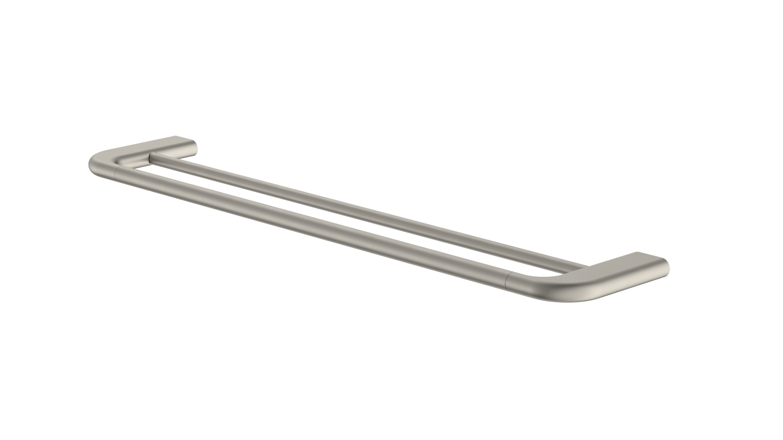 Caroma Contura II 620mm Double Towel Rail - Brushed Nickel