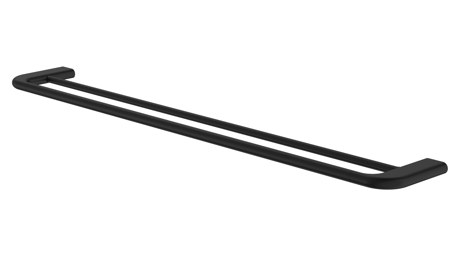Caroma Contura II 820mm Double Towel Rail - Matte Black