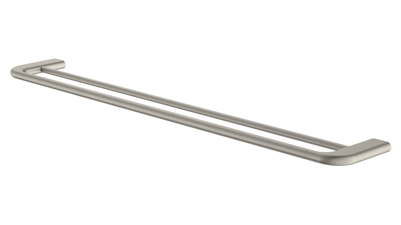 Caroma Contura II 820mm Double Towel Rail - Brushed Nickel