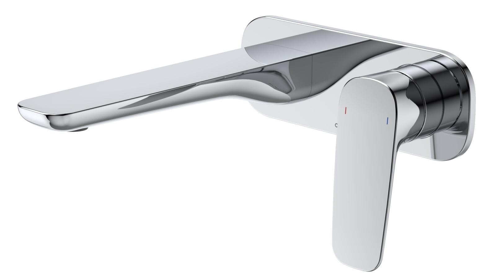 Caroma Contura II Low Lead Wall Basin/Bath Mixer with 180mm Spout - Chrome