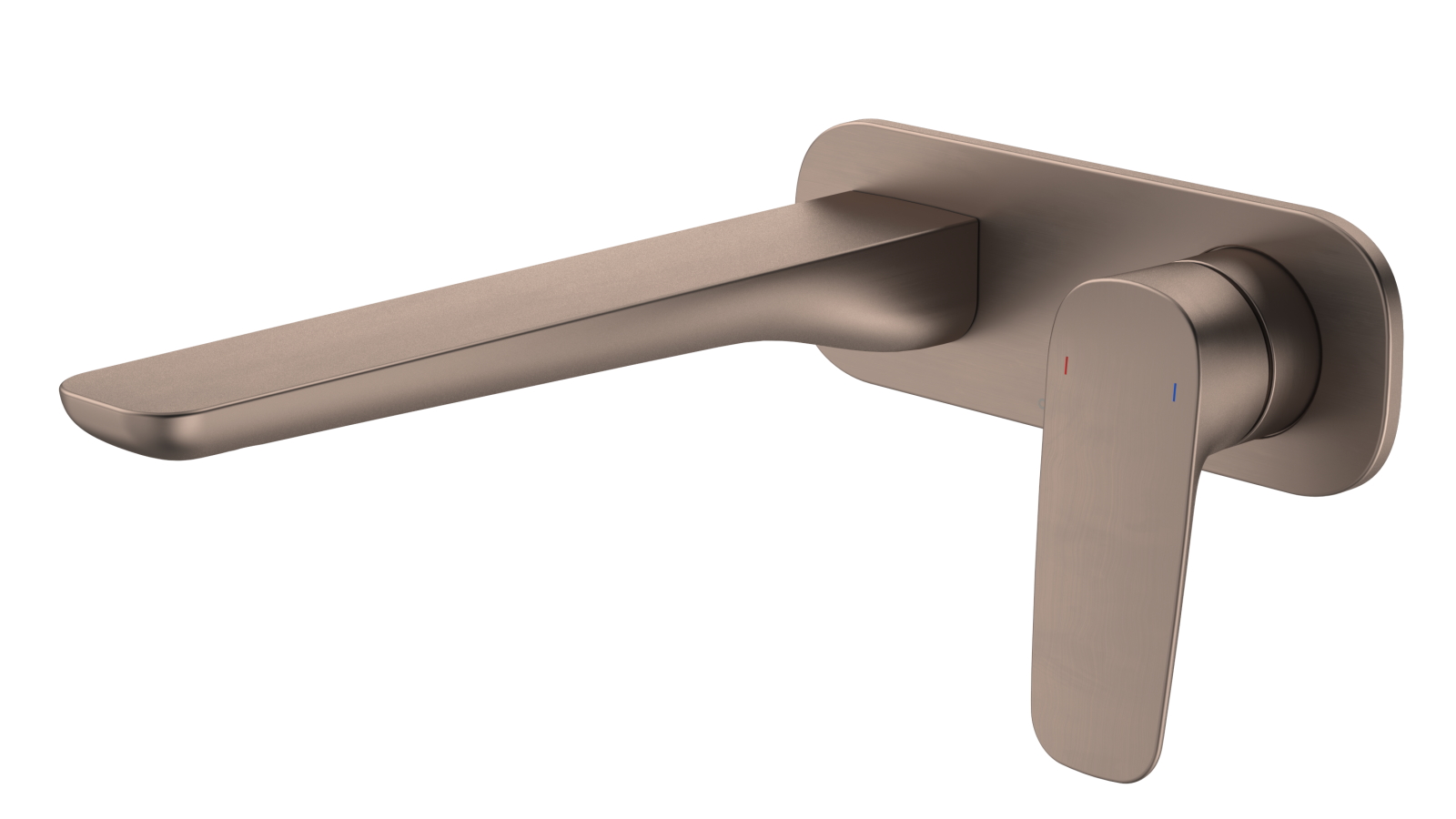 Caroma Contura II Low Lead Wall Basin/Bath Mixer with 220mm Spout - Brushed Bronze