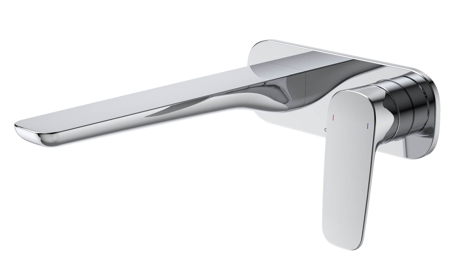 Caroma Contura II Low Lead Wall Basin/Bath Mixer with 220mm Spout - Chrome