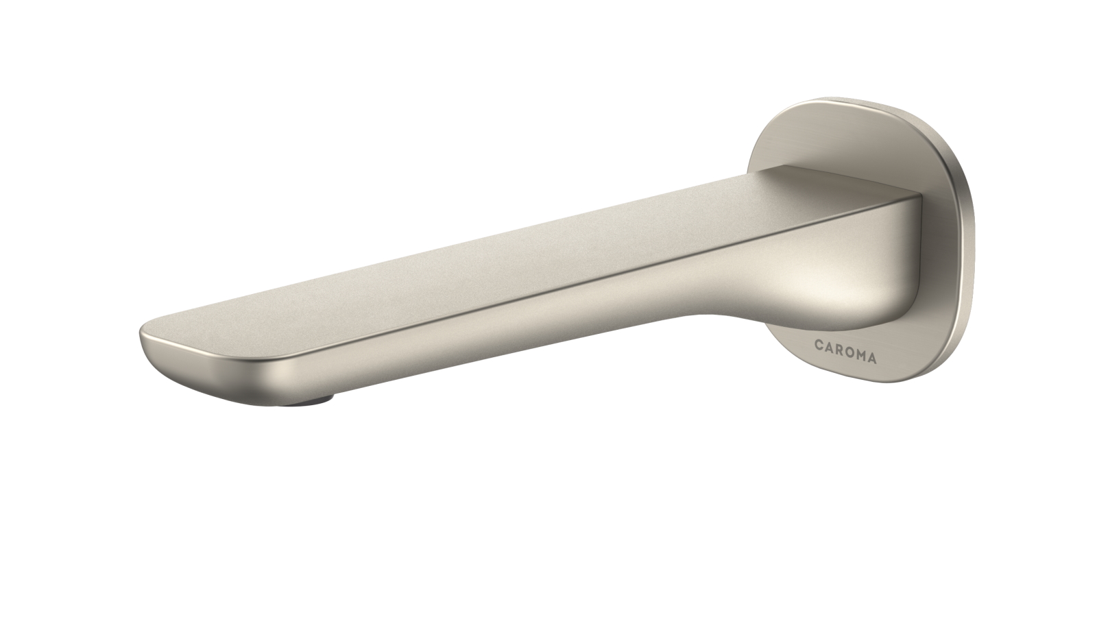 Caroma Contura II Low Lead Wall 180mm Basin/Bath Outlet - Brushed Nickel
