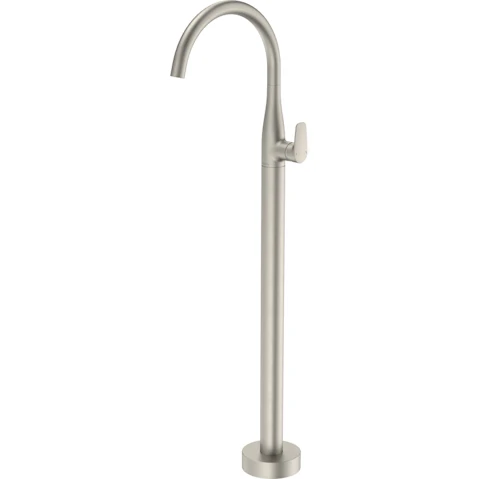 Caroma Contura II Freestanding Bath Filler - Brushed Nickel