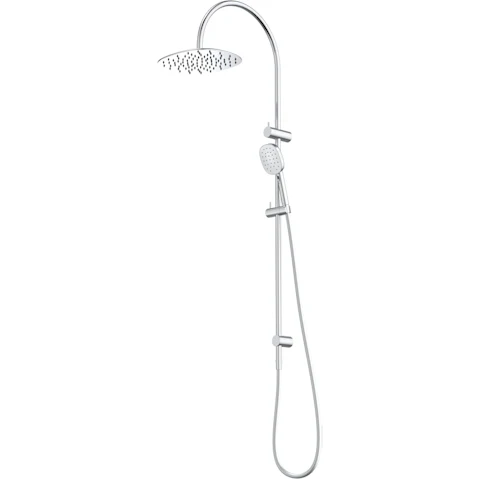 Caroma Contura II Rail Shower with Overhead - Chrome