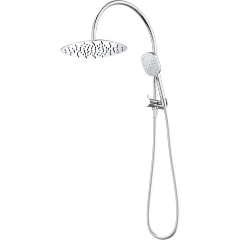 Caroma Contura II Compact Twin Shower - Chrome