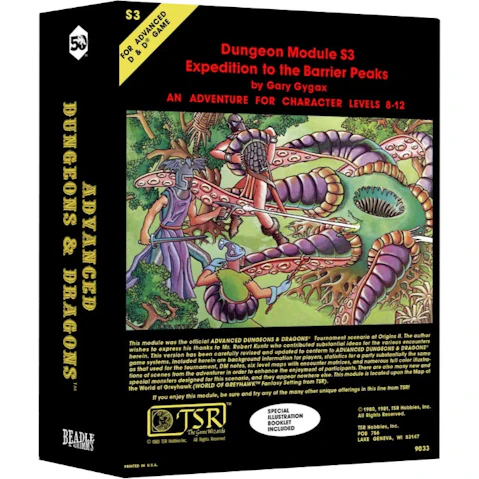 Dungeons & Dragons Beadle and Grimm's Classic Module Collection Expedition to Barrier Peaks Dice Set