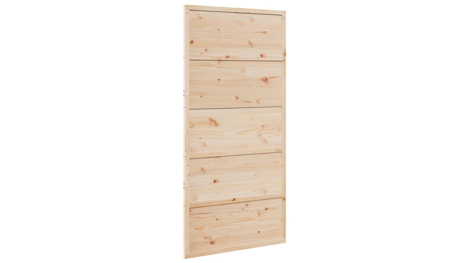 vidaXL Solid Pinewood Barn Door - 100 x 208cm
